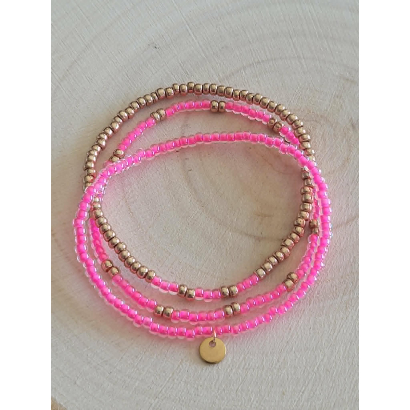 Set Miyuki armbanden Pink